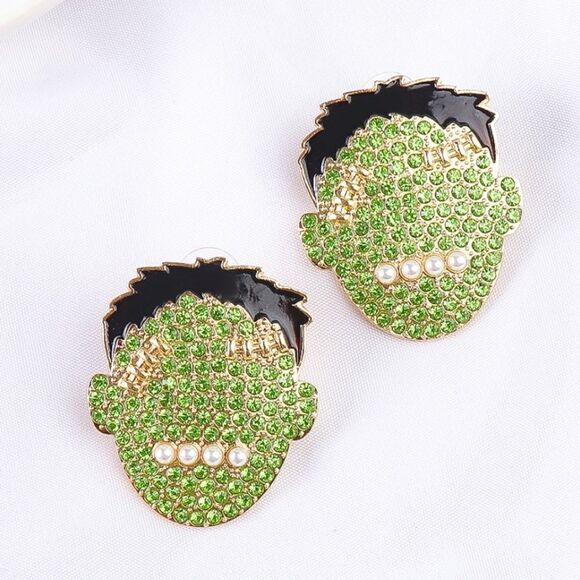New BAUBLEBAR Frankenstein rhinestone earrings - Picture 7 of 9